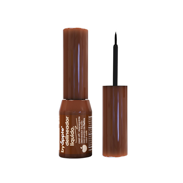 By Apple Delineador Líquido Peel Off / Desplegable Con Punta De Fieltro Cafe