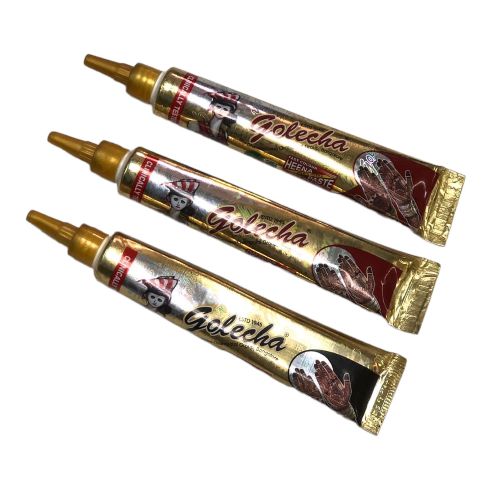 3 Tubos Henna Natural Para Tatuajes