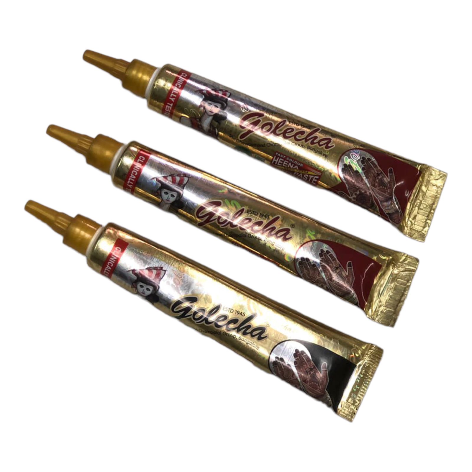 3 Tubos Henna Natural Para Tatuajes