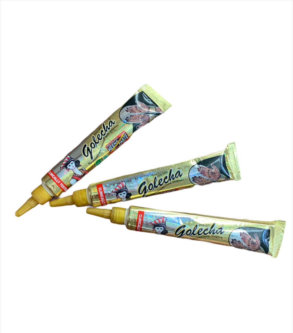 3 Tubos Henna Natural Para Tatuajes