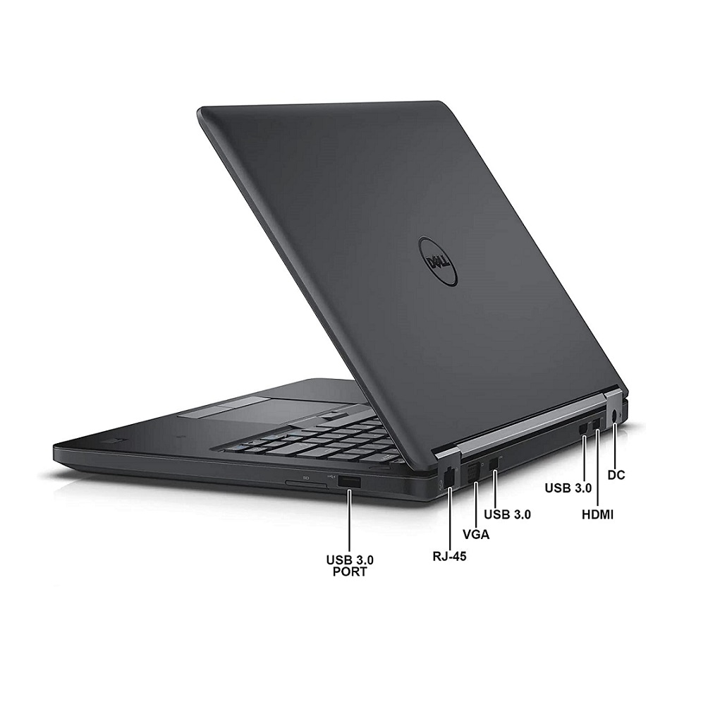 Laptop Dell Latitude E5470- 14"- Intel Core i5, 6ta gen- 8GB RAM- 512GB SSD- WINDOWS 10 Pro- Equipo Clase A, Reacondicionado..