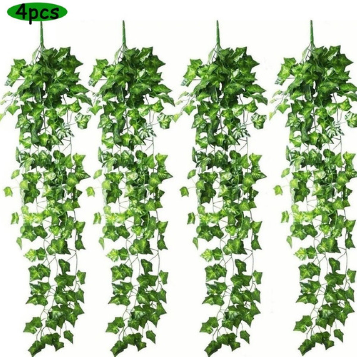 Planta colgante Artificial, hojas de hiedra falsas, enredadera de 105cm/41  pulgadas, trébol, planta, verdor para