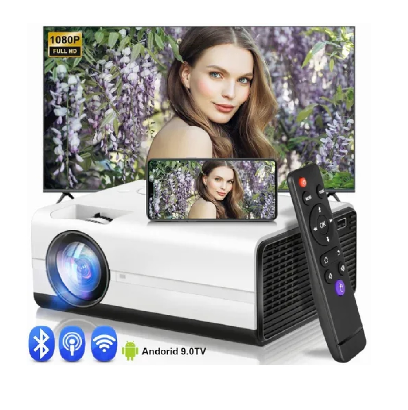 Proyector Mini Profesional Android Wifi 1080p Led