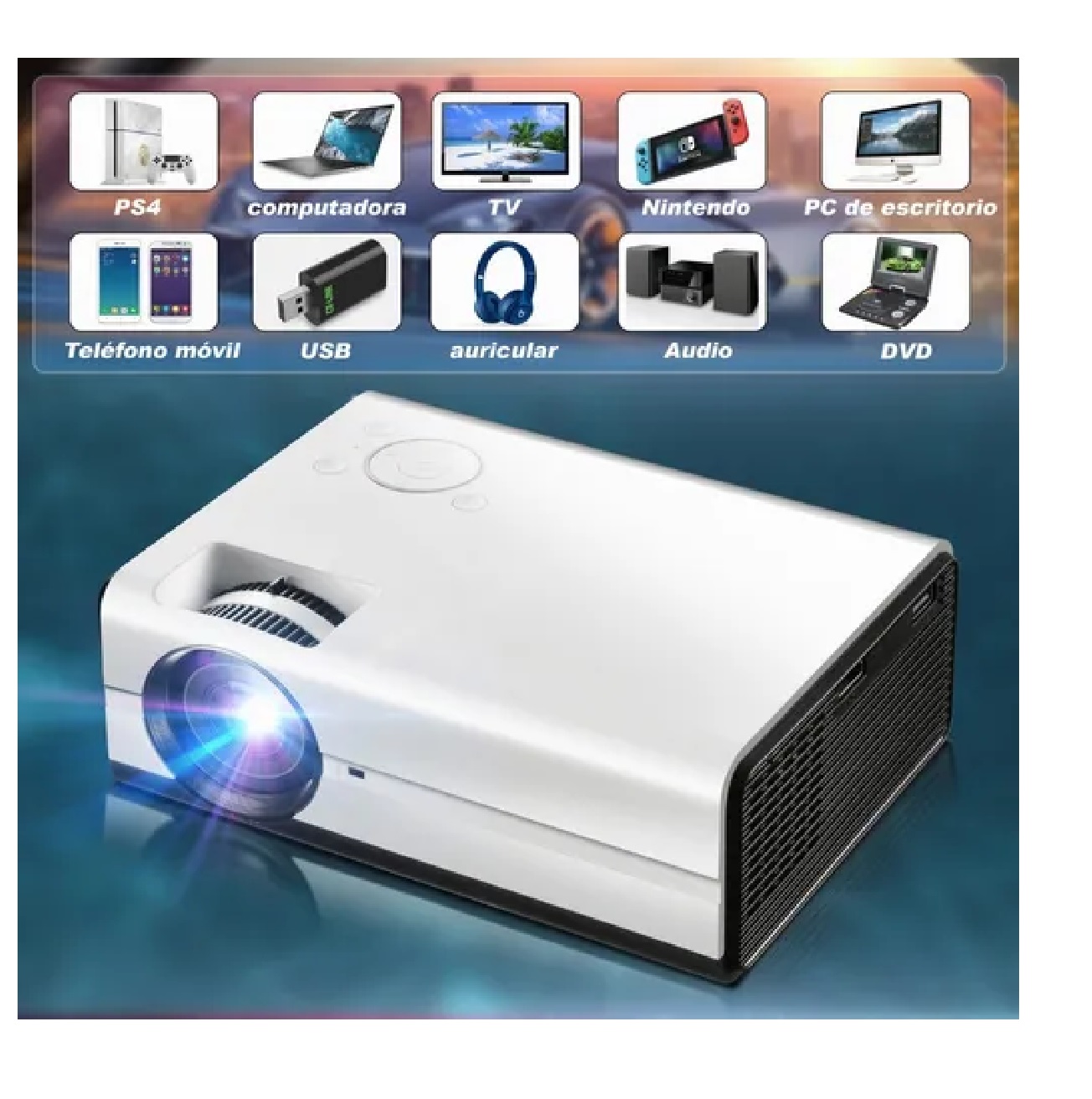 Proyector Mini Profesional Android Wifi 1080p Led