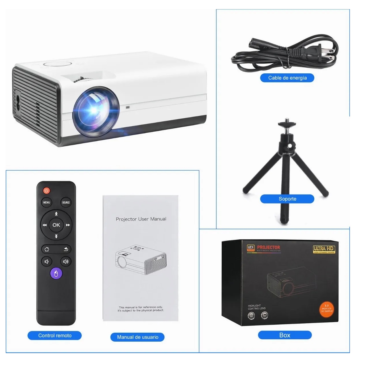 Proyector Mini Profesional Android Wifi 1080p Led