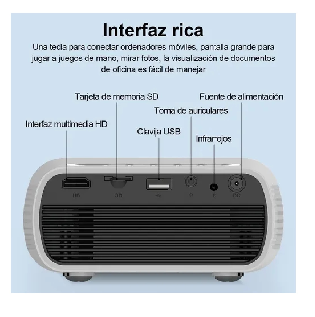 Mini Proyector Portatil Led Wifi 1080p Full Hd