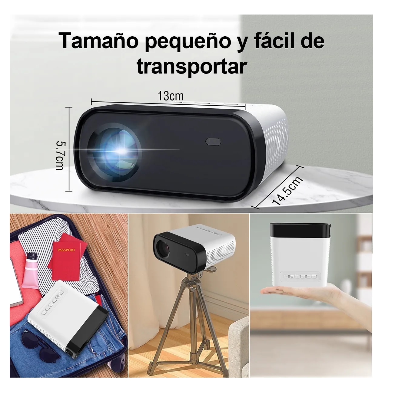 Mini Proyector Portatil Led Wifi 1080p Full Hd 5500lm Hdmi