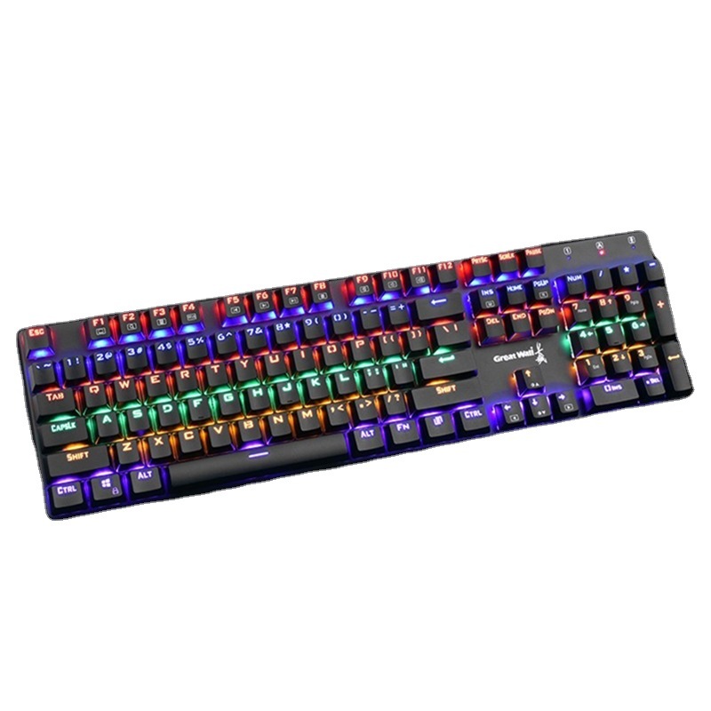 Teclado Gamer Mecánico Metal Rgb Luz Alambrico Español.
