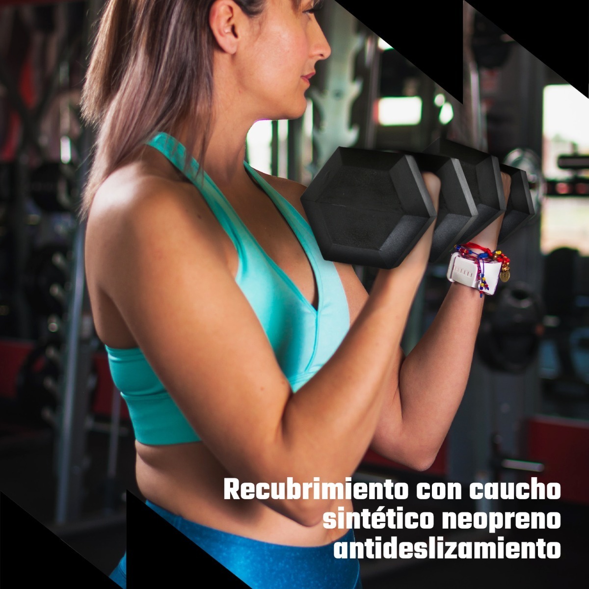 2 Mancuernas Hexagonales 20lb Set Pesas Gym Fitness Pro 9kg