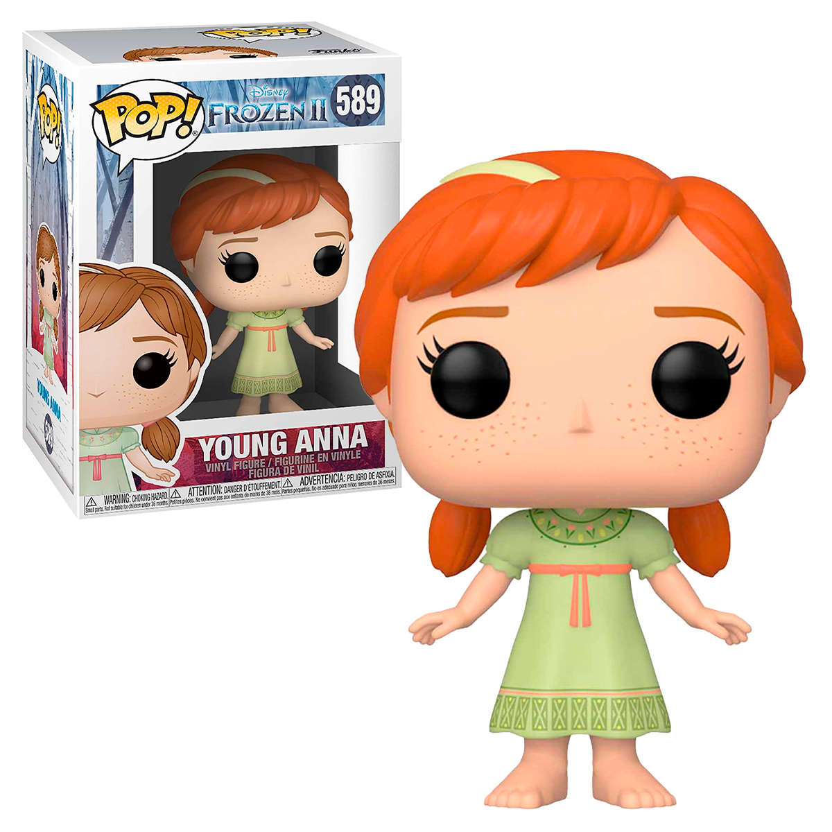 Funko Pop Anna De Niña # 589 Young Anna Frozen 2 Juguete Pelicula Disney