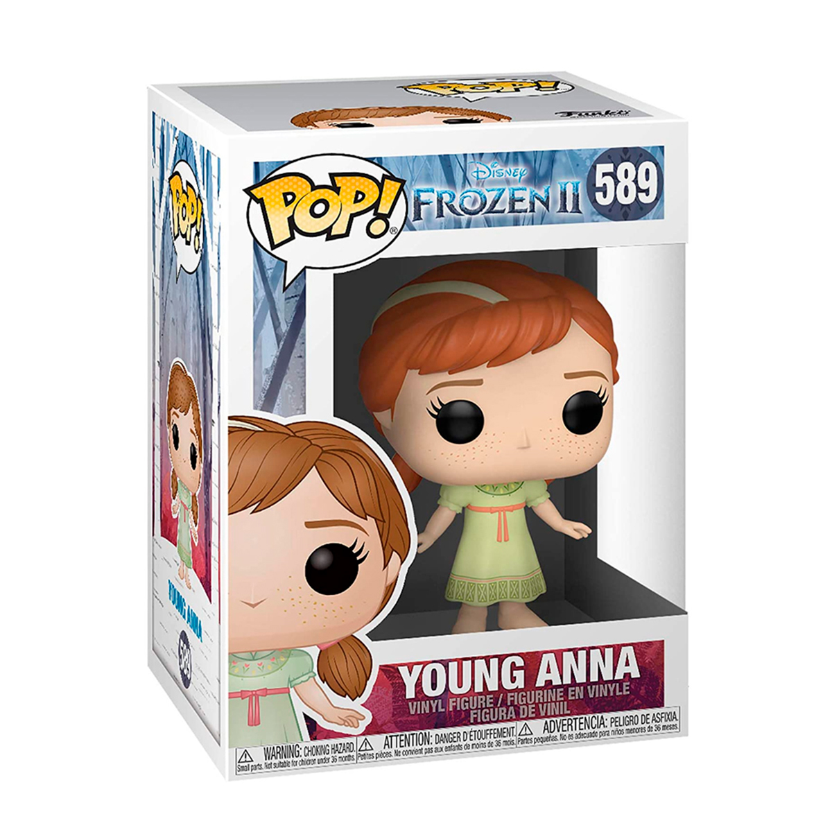 Funko Pop Anna De Niña # 589 Young Anna Frozen 2 Juguete Pelicula Disney