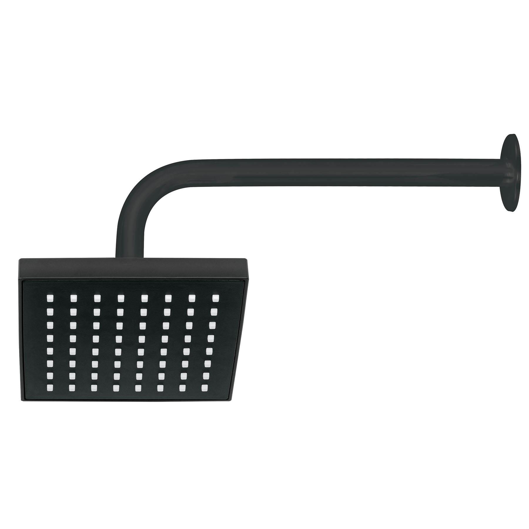 KIT REGADERA CUADRADA (15 CM) + MONOMANDO NEGRO MATE, FOSET, KML469