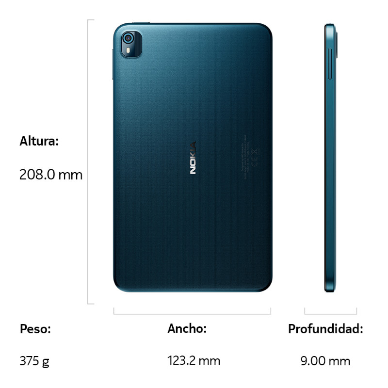 Tablet Nokia T10, 8 Pulgadas,  Wi-fi, 4 Gb Ram, 64 Gb, Azul