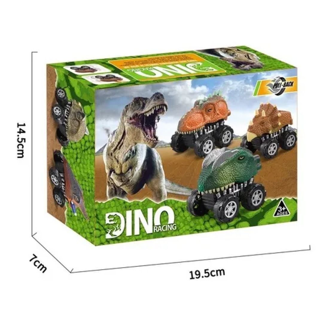 8pzs Dinosaurios Coches De Juguete Para Niños, Con T-rex