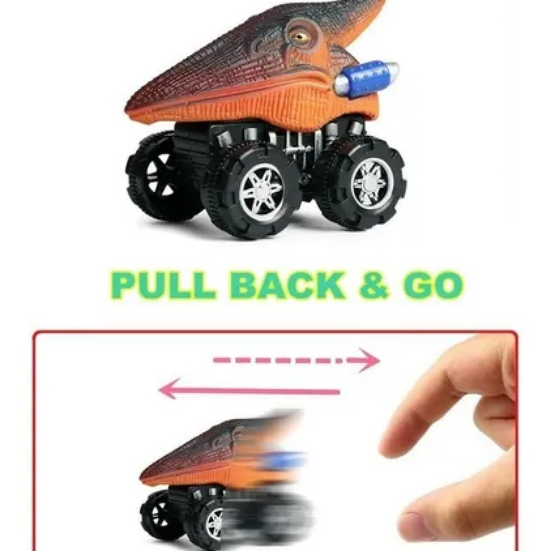 8pzs Dinosaurios Coches De Juguete Para Niños, Con T-rex