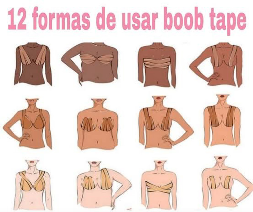 Cinta Adhesiva Para Pecho Levanta Busto Boob Tape Push Up