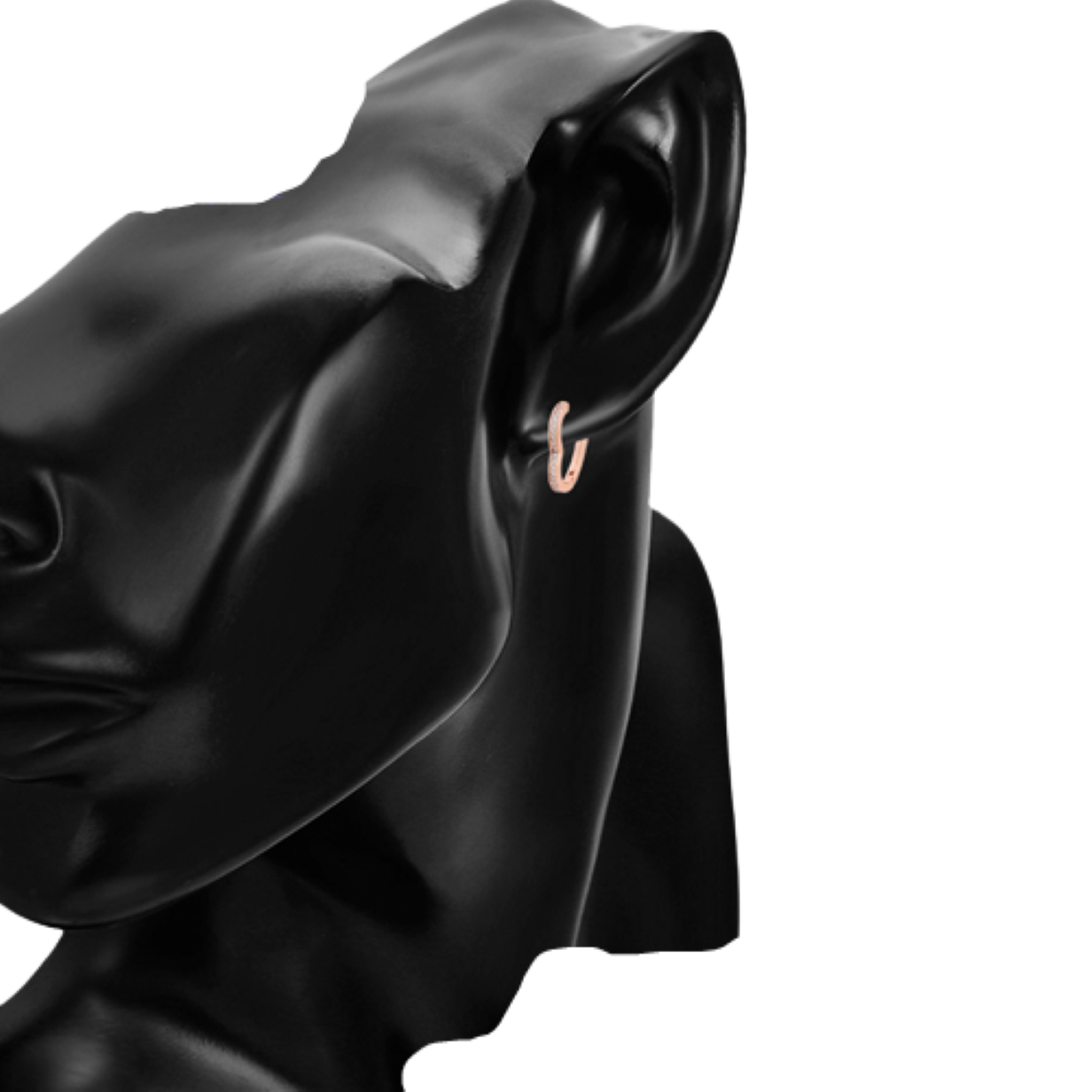 Arete Corazón Oro Rosado Laminado 18k Arracada Mujer Elegante Moda Fiesta