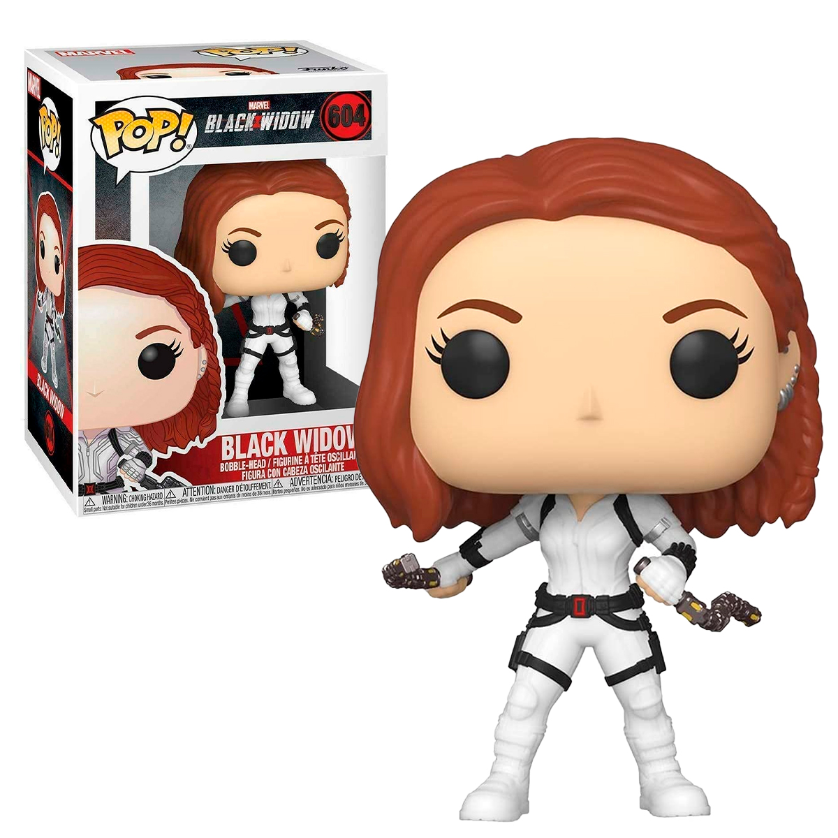 Funko Pop Viuda Negra #604 Traje Blanco Black Widow Marvel