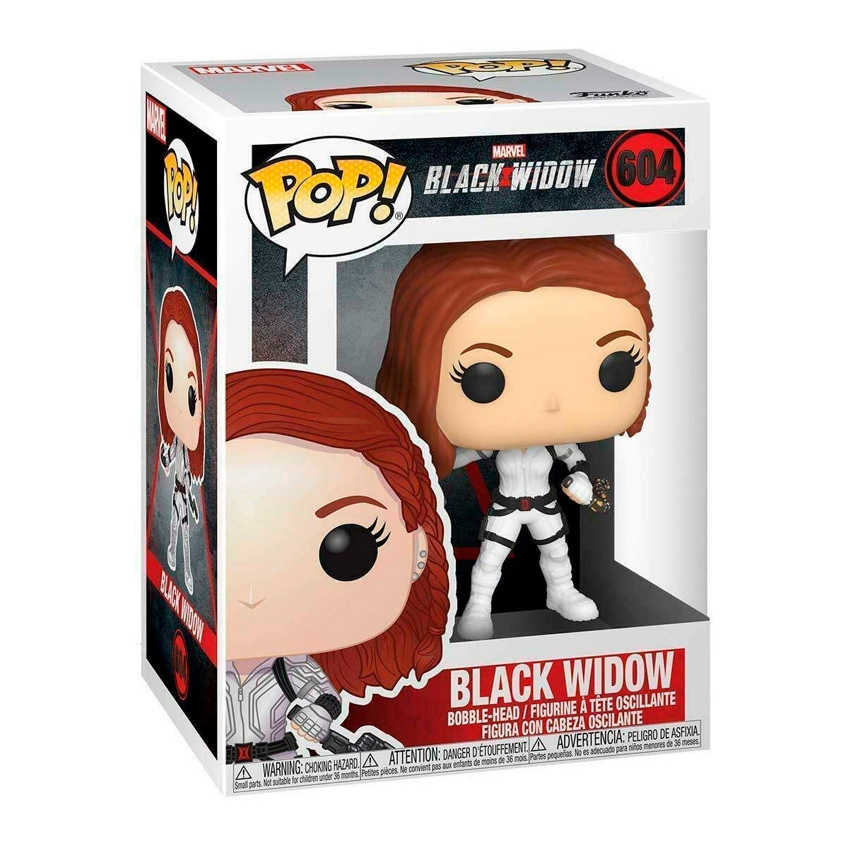 Funko Pop Viuda Negra #604 Traje Blanco Black Widow Marvel