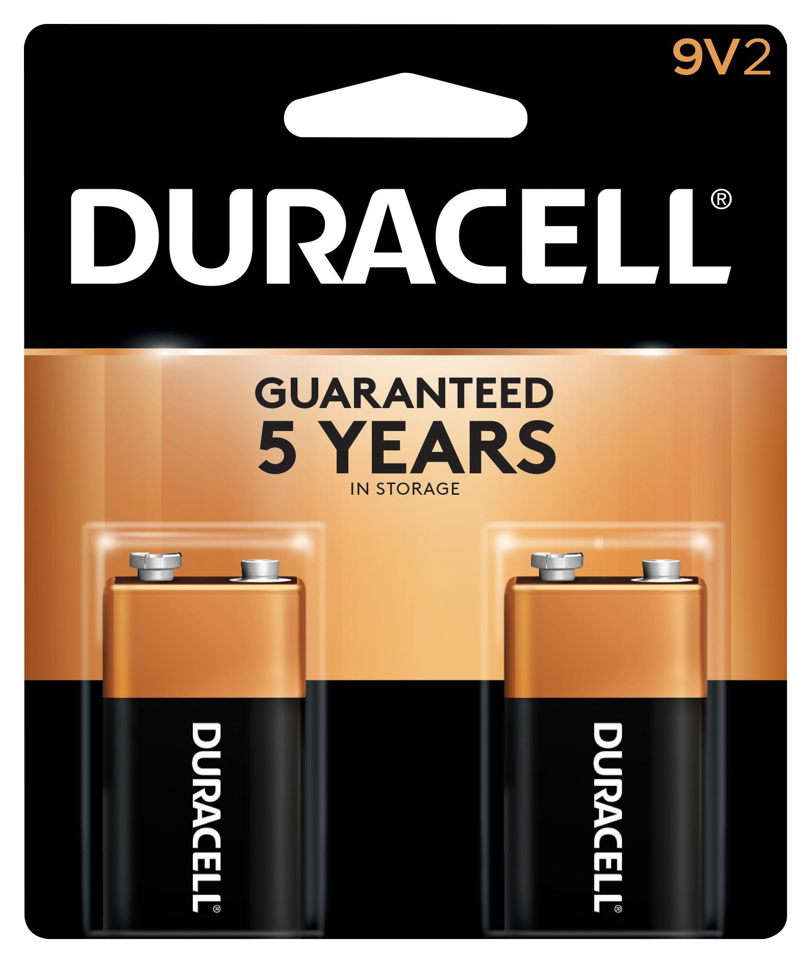 Pilas Duracell 9V Pack de 2 Piezas Alcalinas