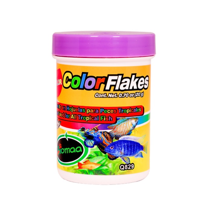 Color Flakes Alimento en hojuela para peces Tropicales 20g - Biomaa