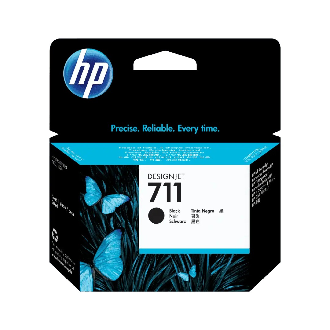 Tinta HP INC HP 711 negro 80ml Tinta amplio formato CZ133A