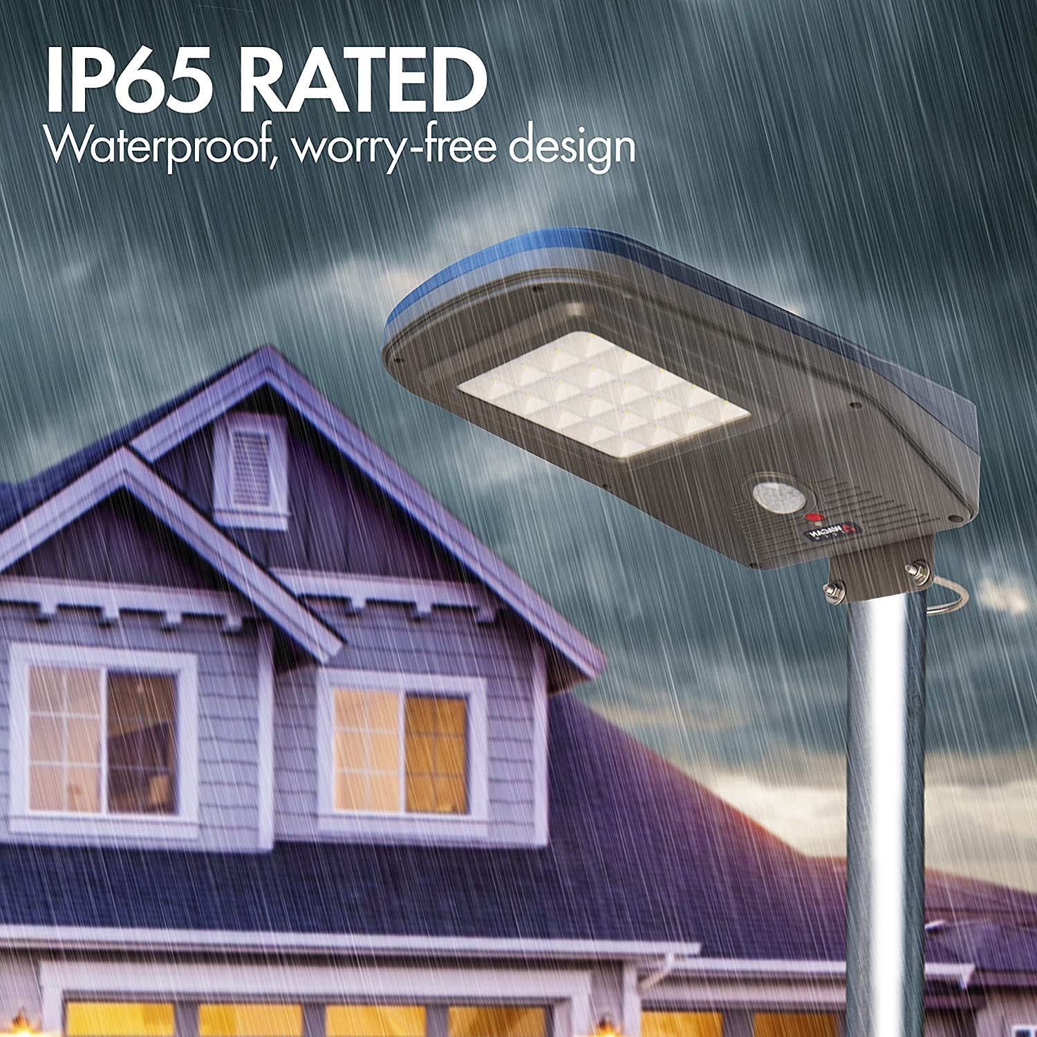 Lámpara solar de 3000 lúmenes con control remoto y sensor de movimiento Wagan Tech 8591