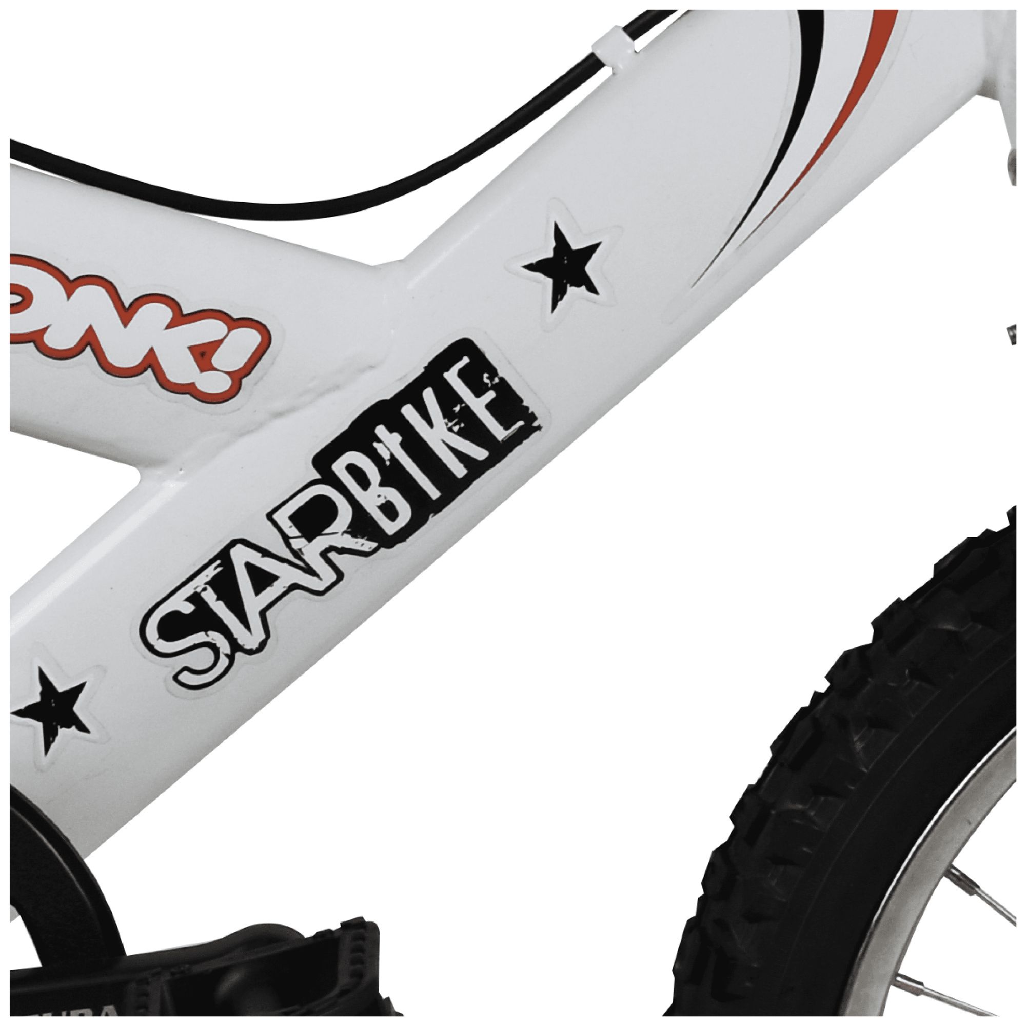 Bicicleta Monk Starbike Rodada 16 De Niño 1 Velocidad C/rda Blanco