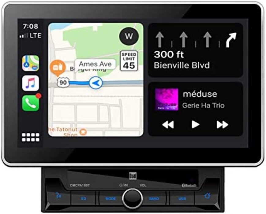 Dual Estereo Receptor de Multimedia con Pantalla Lcd de 10 pulgadas