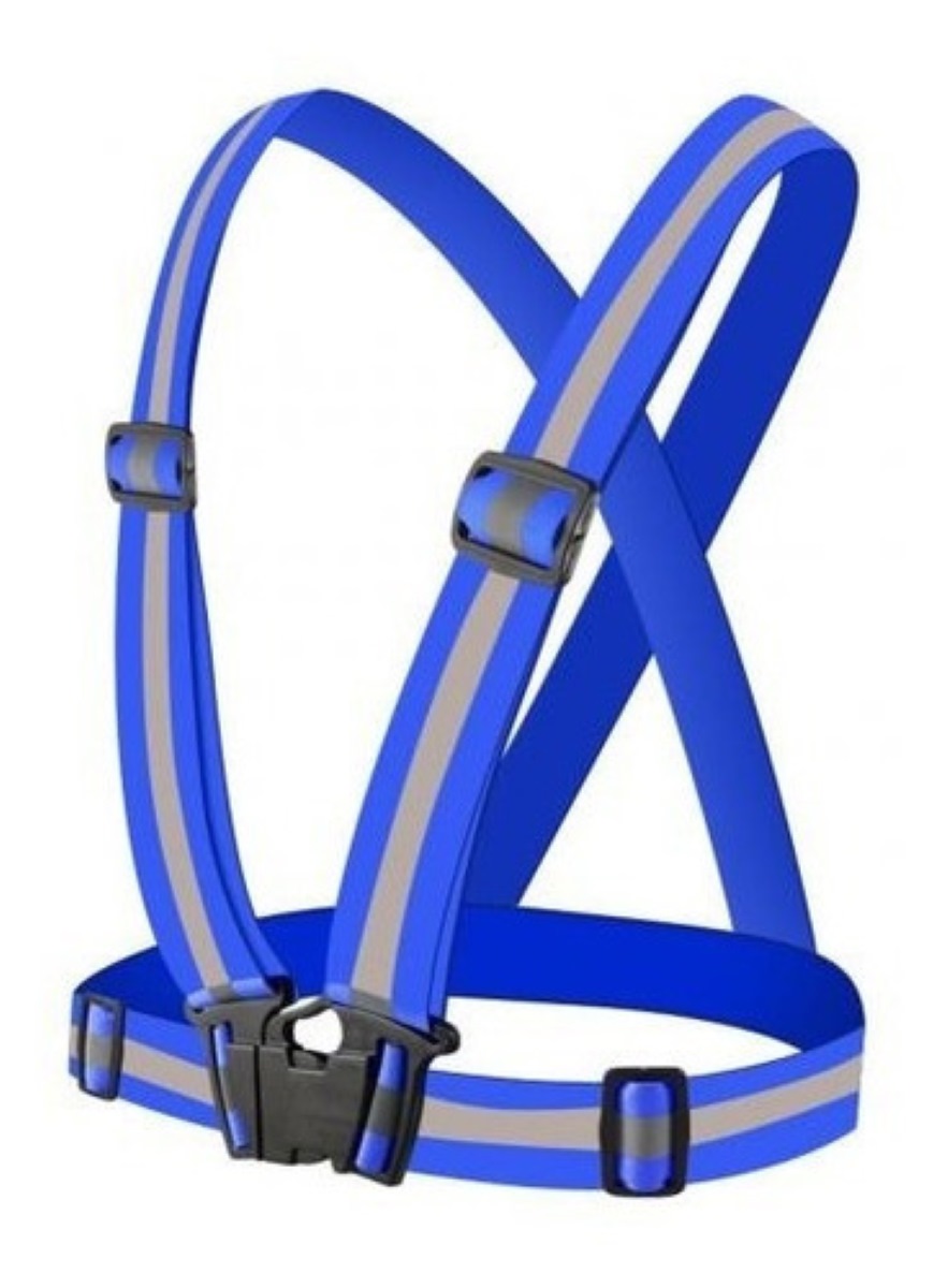 Chaleco Arnes Reflejante De Seguridad Azul Rey