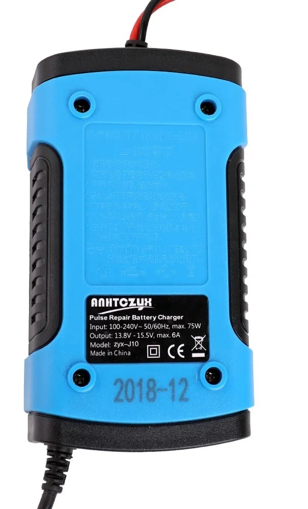 Cargador Inteligente Rápido De Baterías Para Coche moto 12v