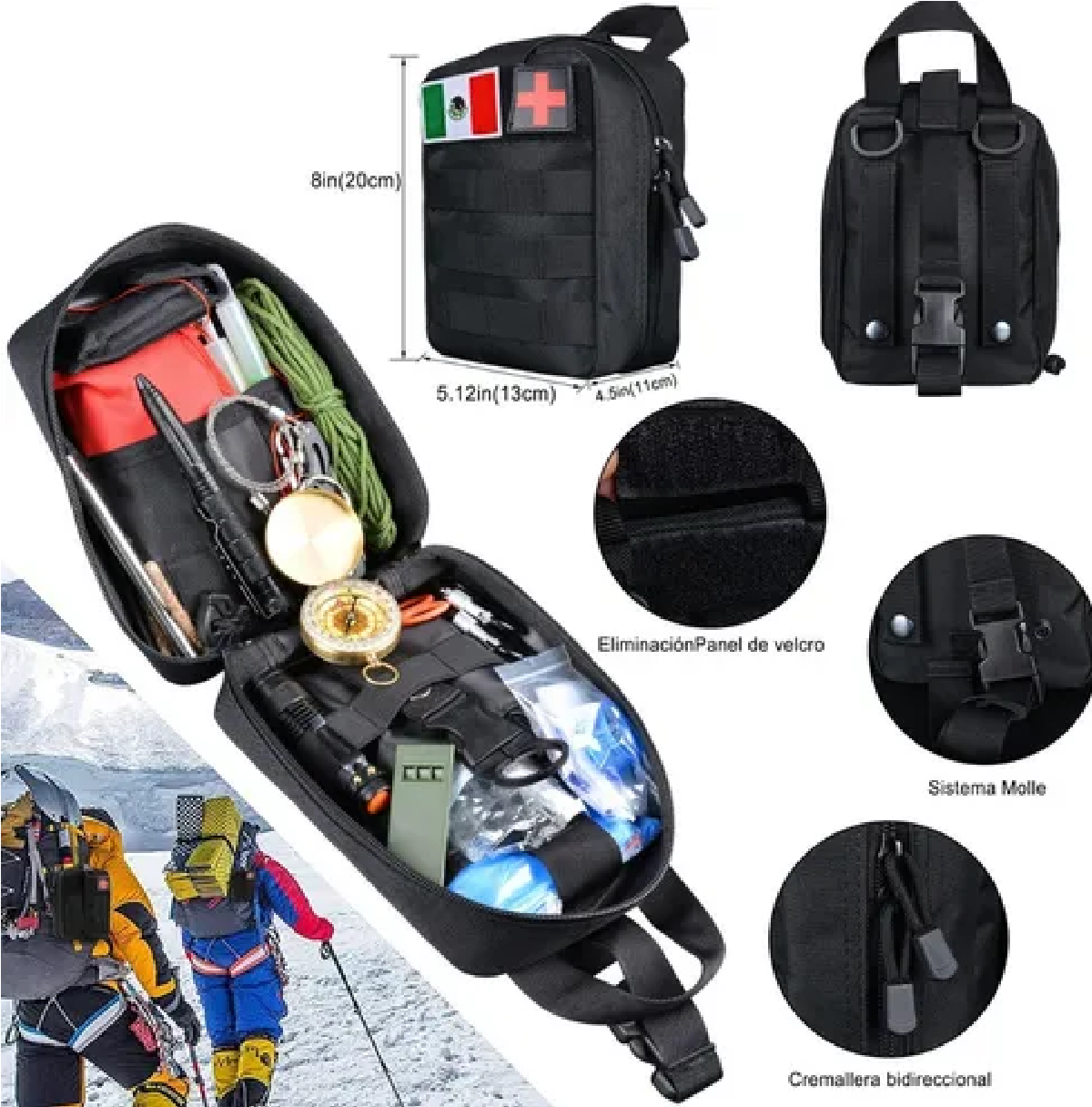 Kit Emergencia Para Camping Portátil Completo