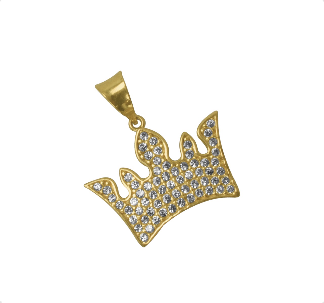 Dije Corona Medalla Oro 10k + Cadena De Regalo