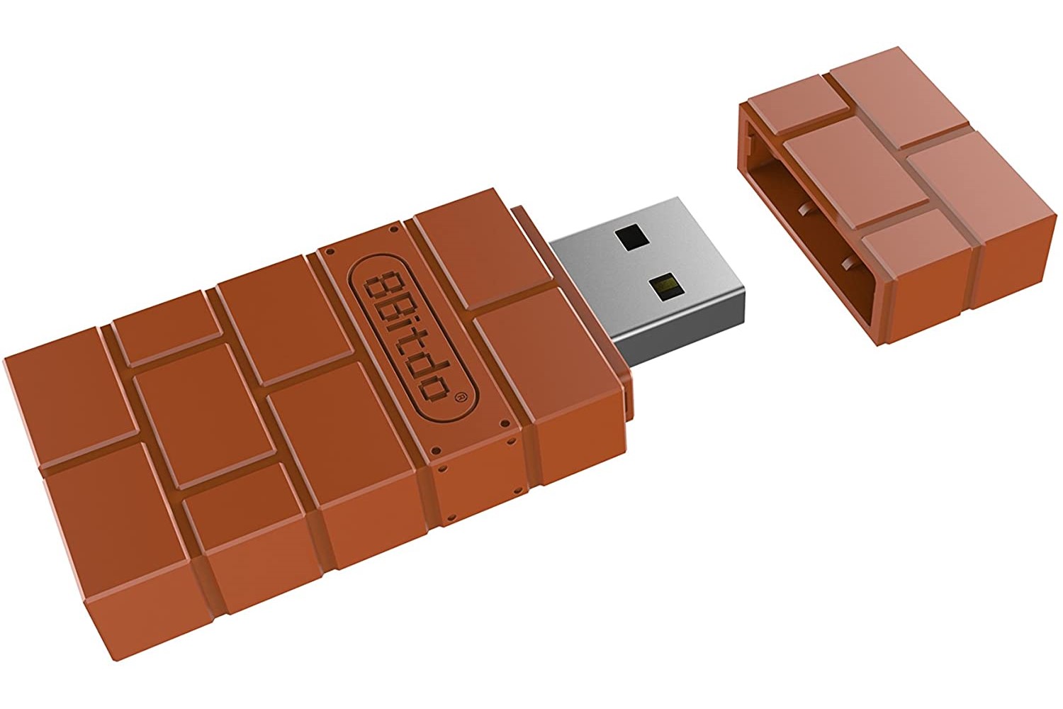 Adaptador USB 8BITDO Inalámbrico Control Bluetooth Switch Rojo ".