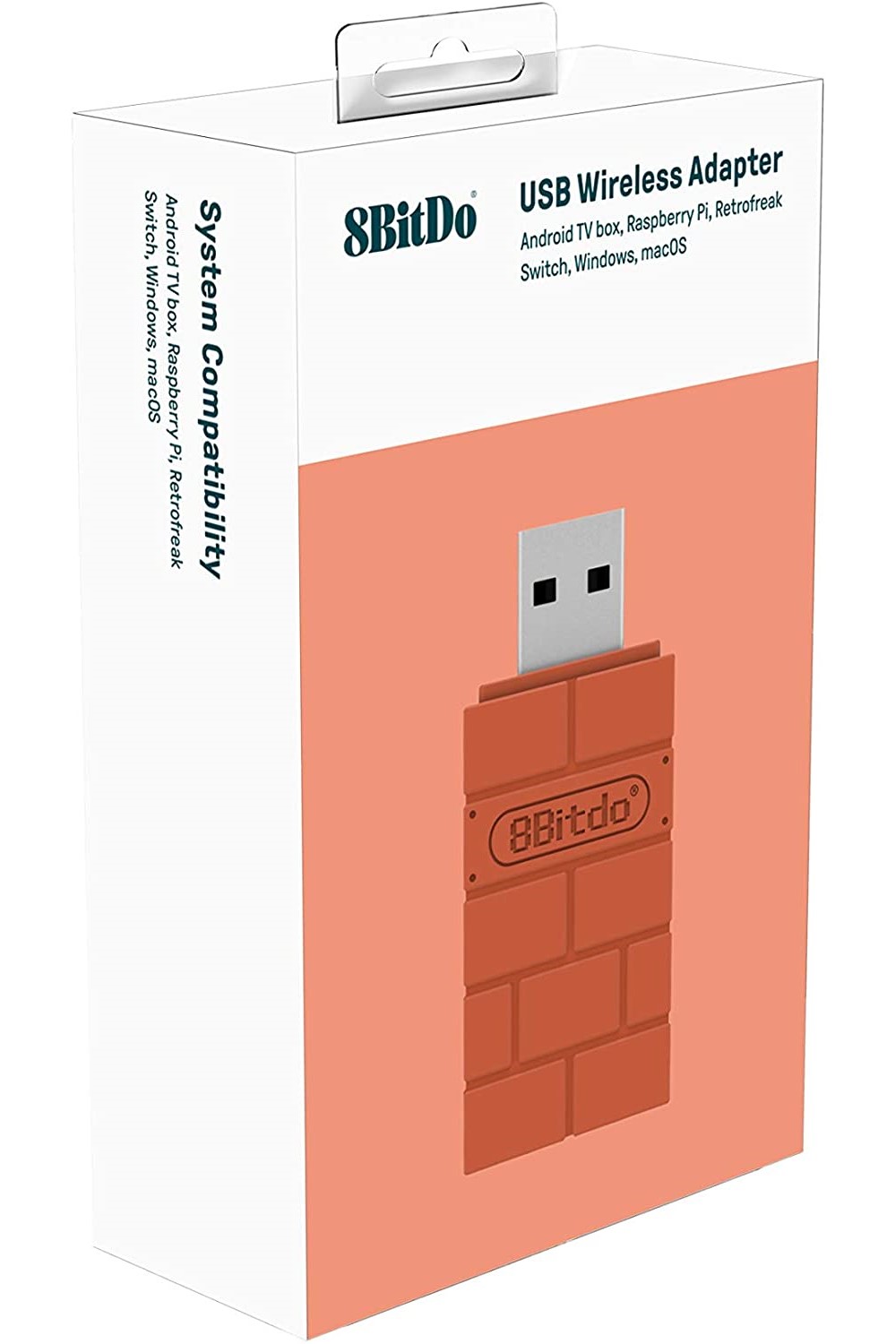 Adaptador USB 8BITDO Inalámbrico Control Bluetooth Switch Rojo ".