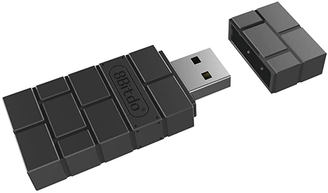 Adaptador USB 8BITDO Inalámbrico Negro Control Bluetooth Switch 