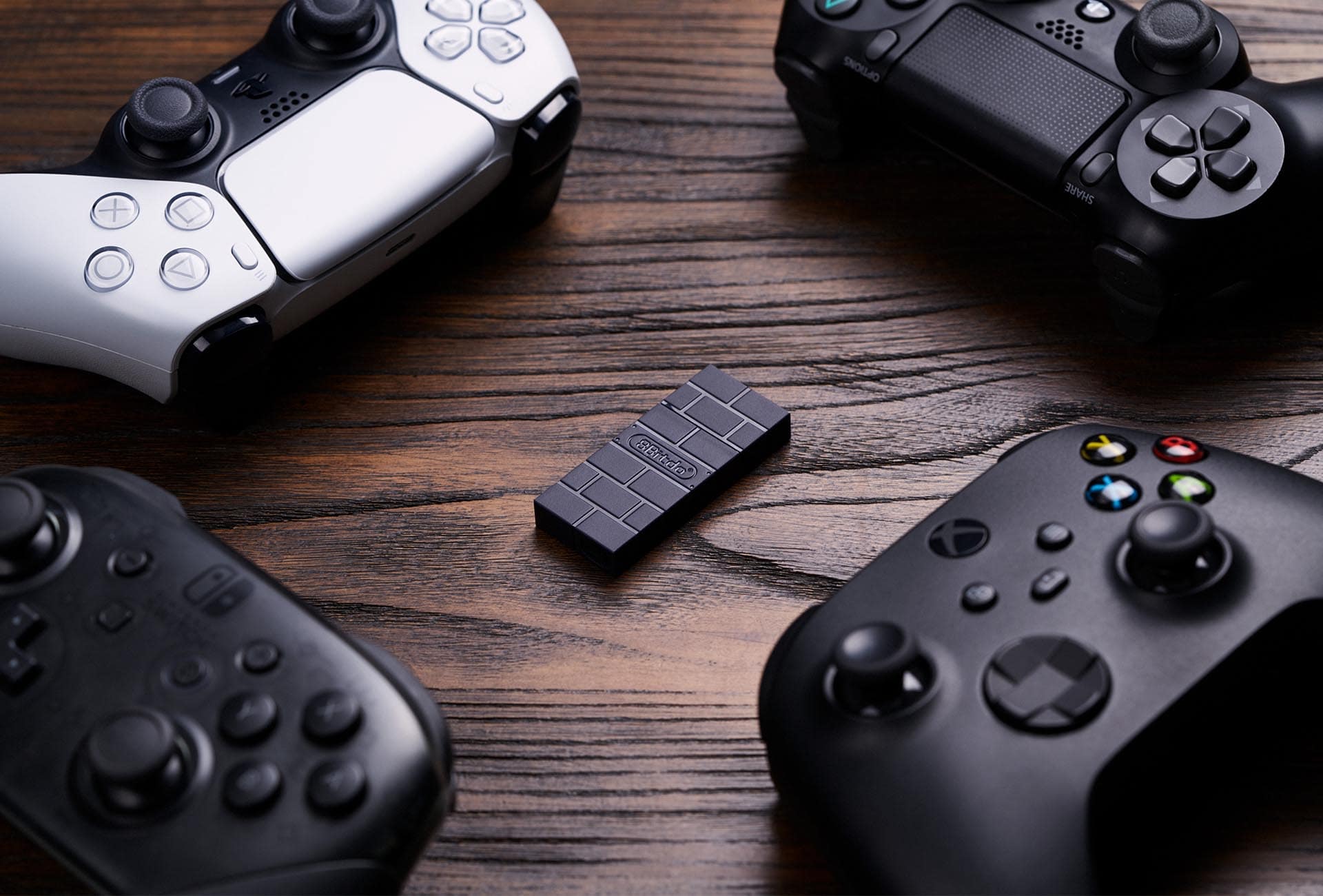 Adaptador USB 8BITDO Inalámbrico Negro Control Bluetooth Switch 