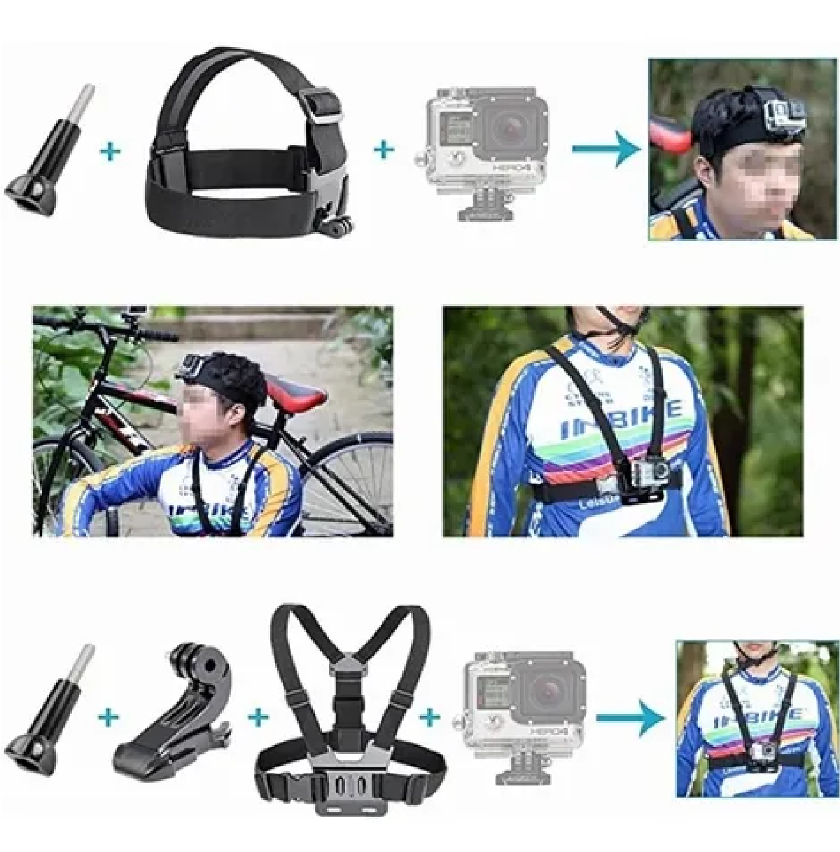 Kit De Accesorios Cámara De Acción 50 En 1 Para Gopro Héroe