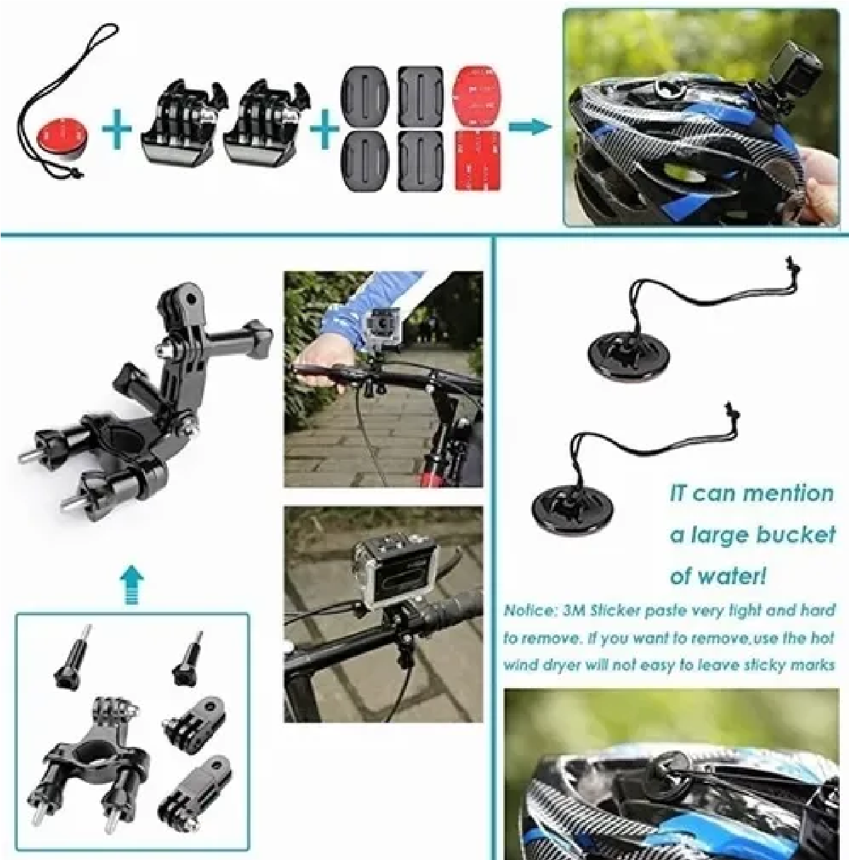 Kit De Accesorios Cámara De Acción 50 En 1 Para Gopro Héroe