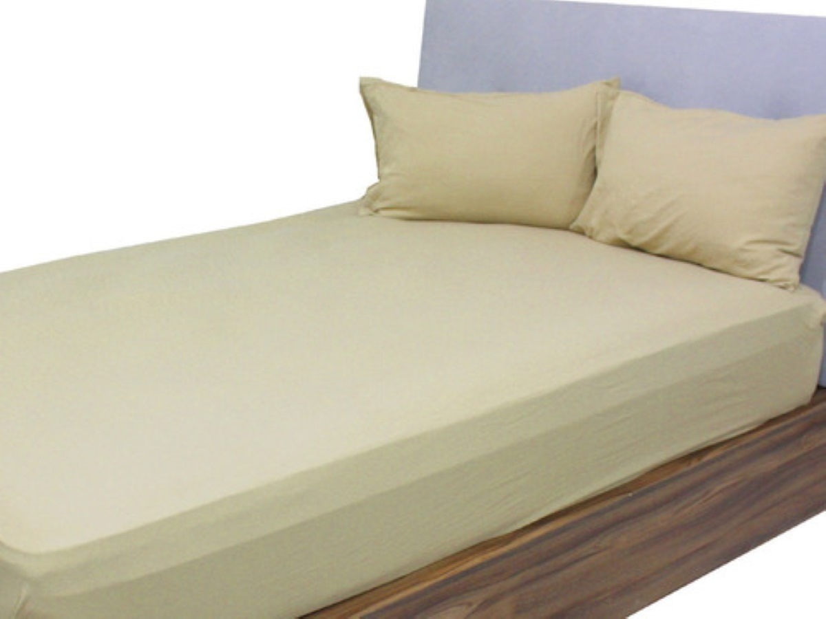 Kit de Sábanas King Estilo Algodón Extra suave Color Arena 