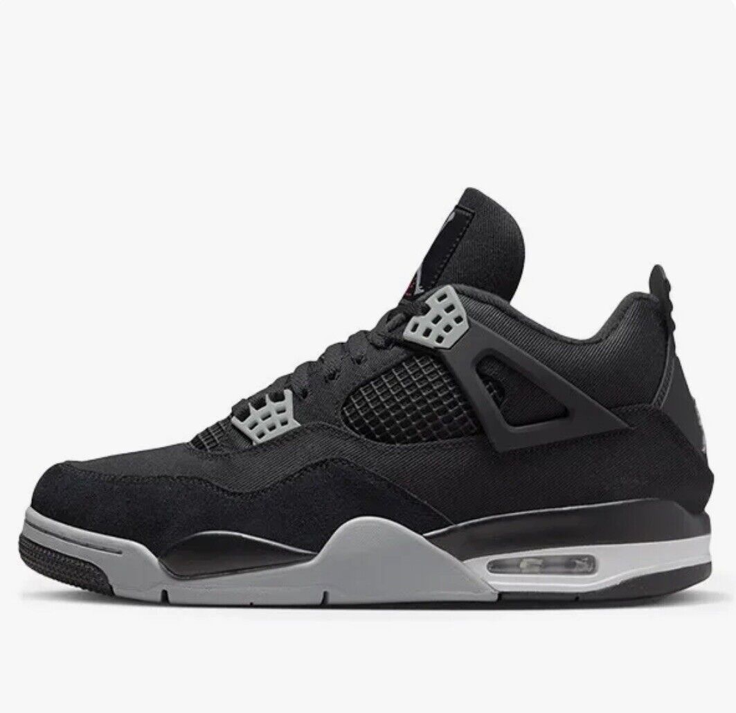 Tenis Nike Air Jordan 4 Black Canvas 27cm