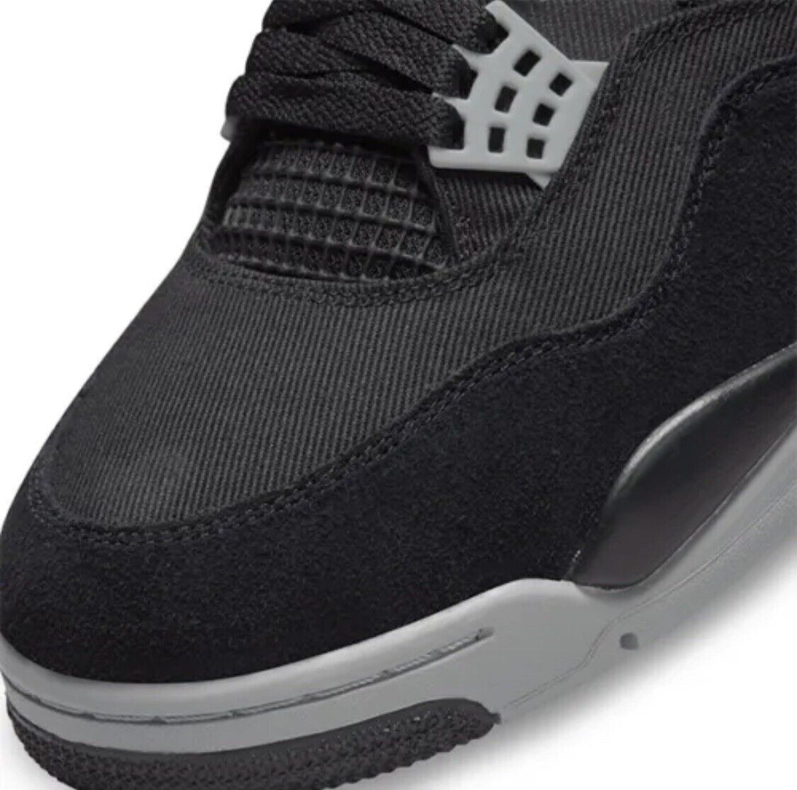 Tenis Nike Air Jordan 4 Black Canvas 27cm