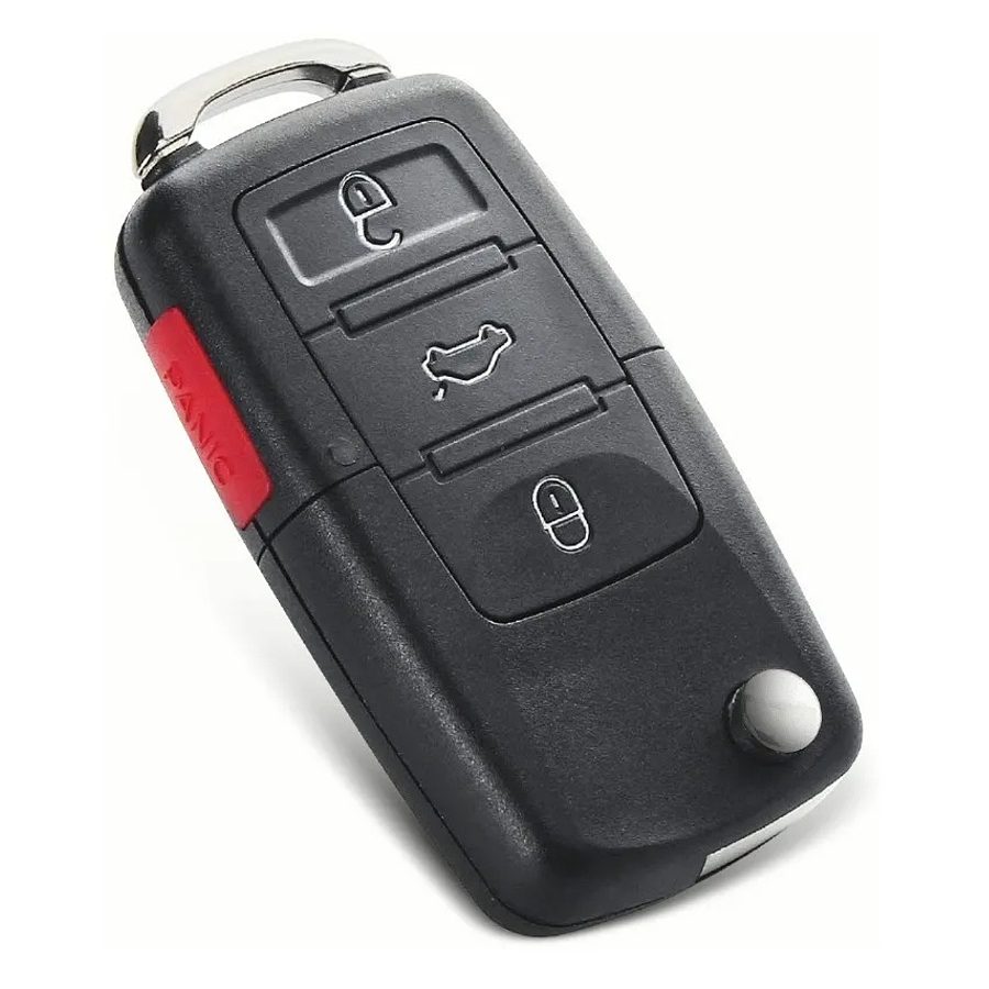 Carcasa Llave Control Para Vw B5 Jetta Golf Polo 3 Botones