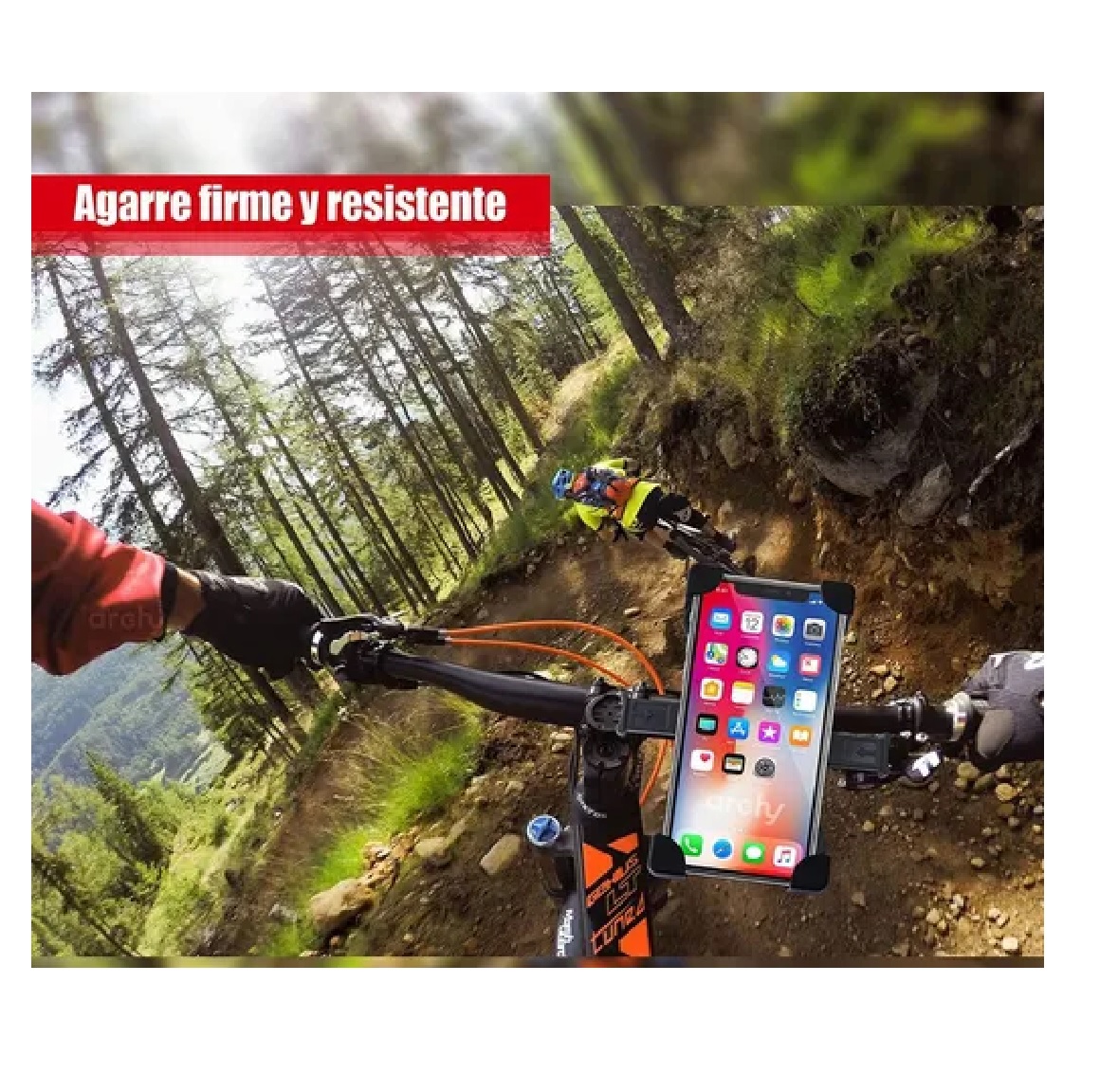 Soporte Abrazadera Porta Celular Cargador Usb Universal Moto