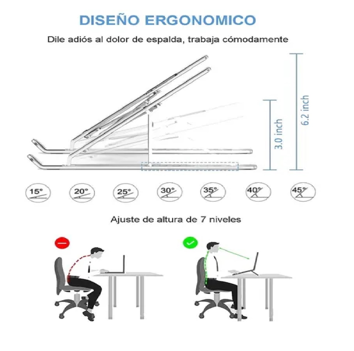 Base Soporte Para Laptop De Aluminio, Plegable, Portátil