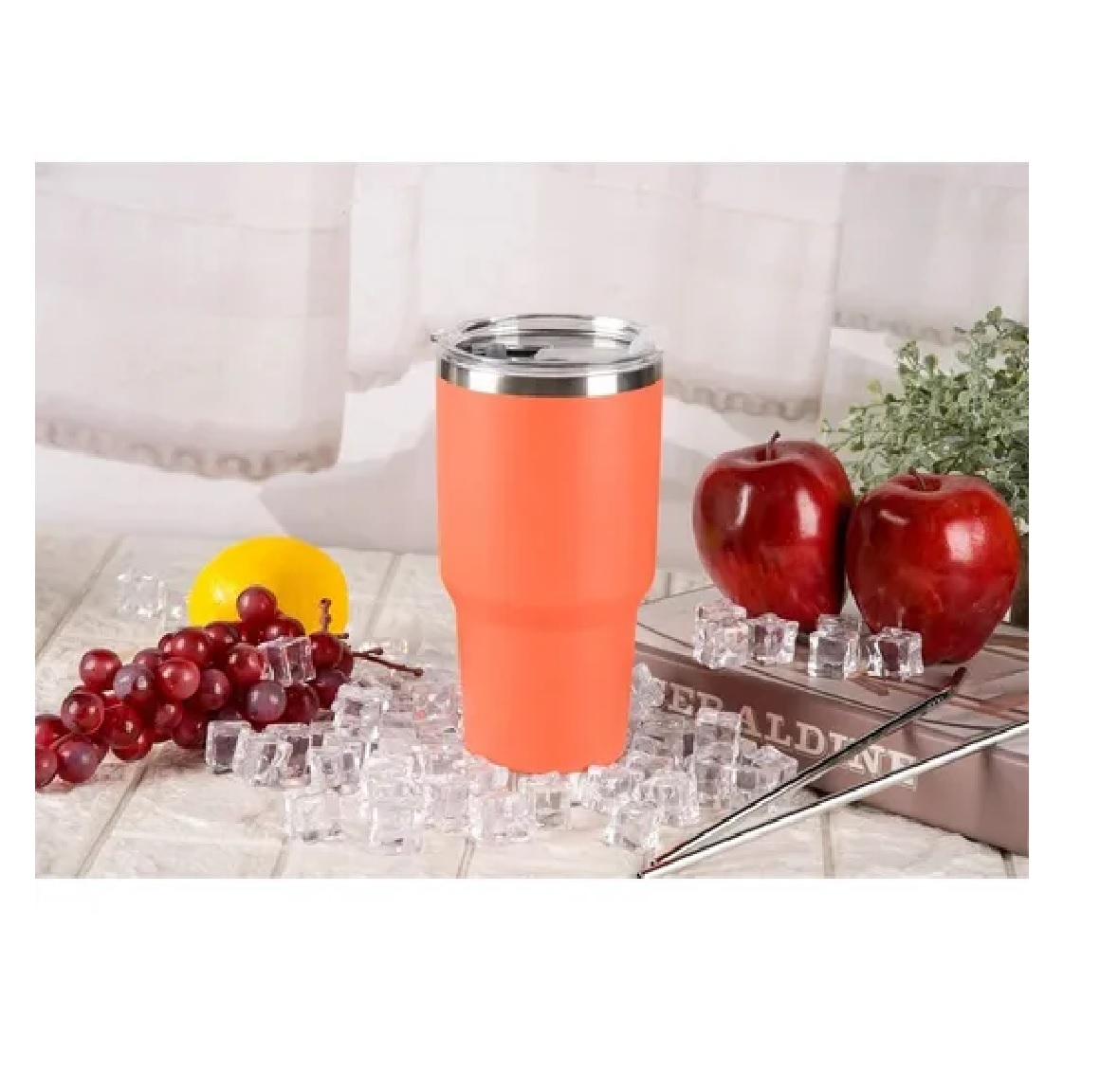 Taza Térmica De Acero Inoxidable De 30 Oz Naranja