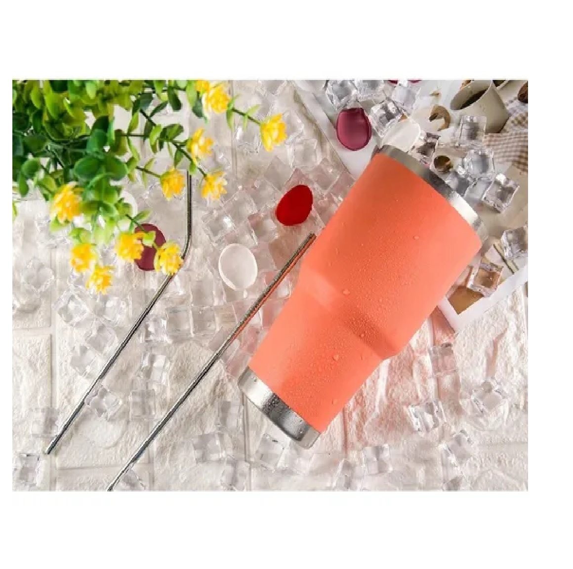 Taza Térmica De Acero Inoxidable De 30 Oz Naranja