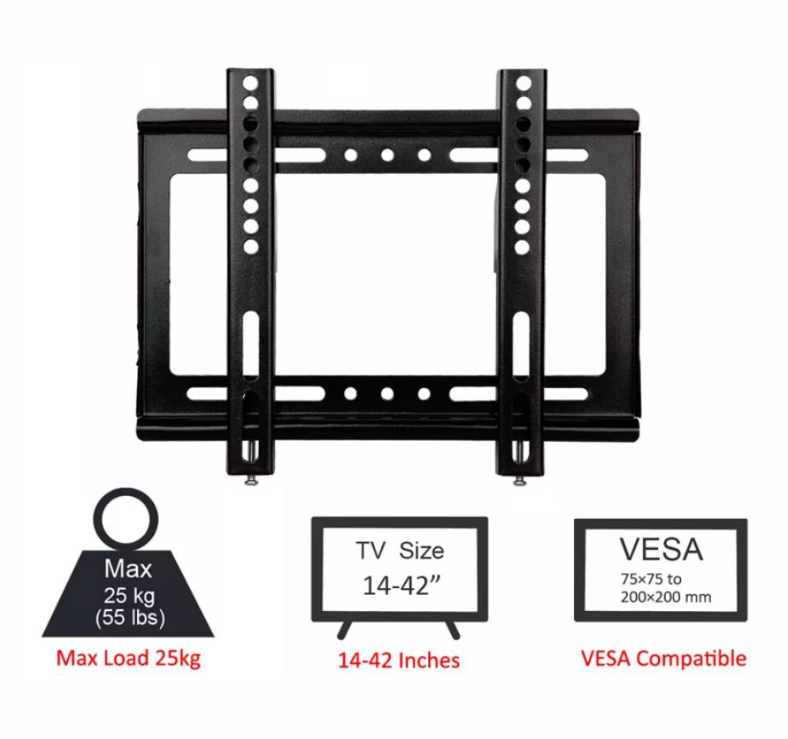 Soporte para tv Pantallas monitores 14 Pulgadas a 42 Pulgadas Universal ajustable material resistente