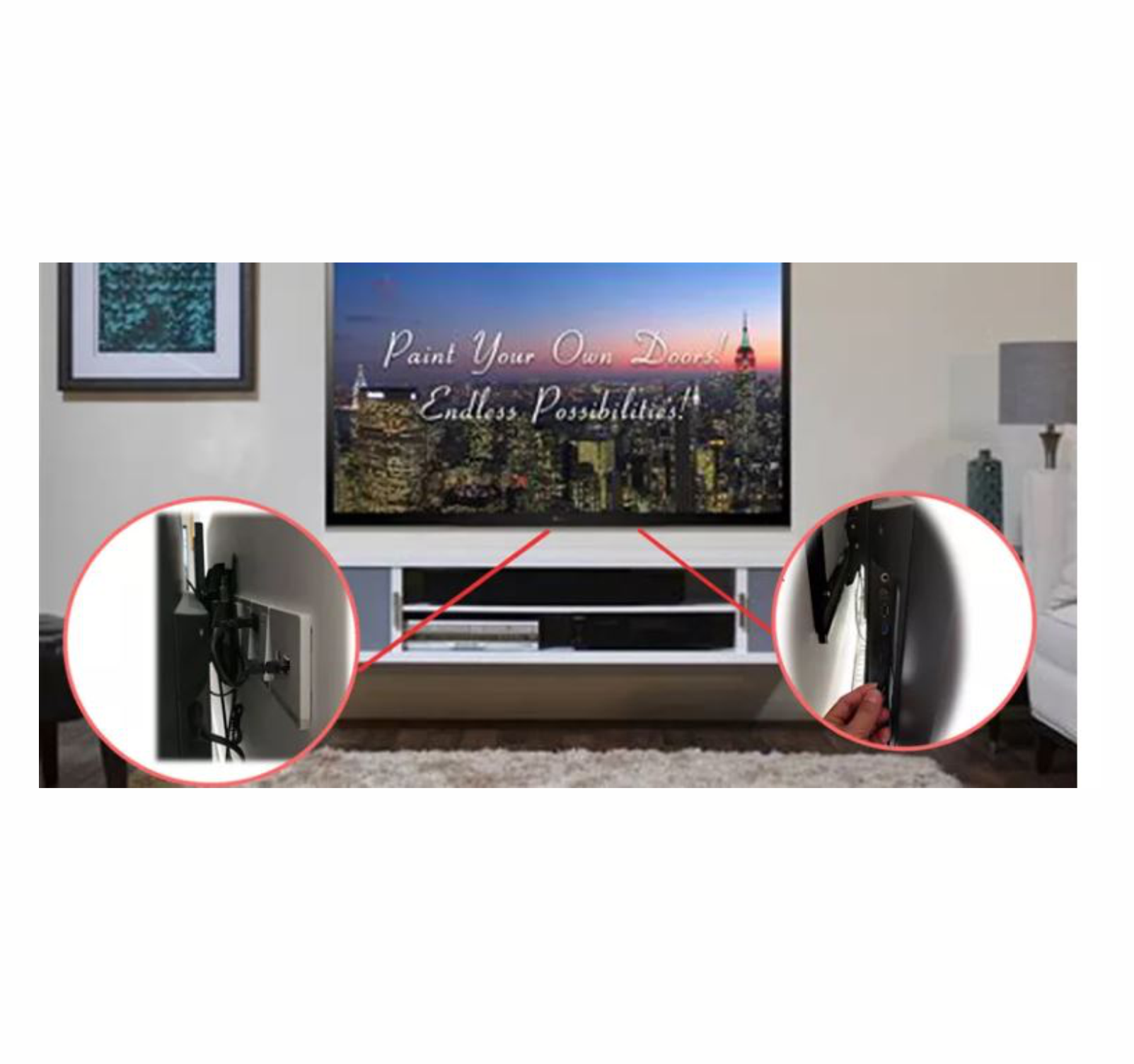 Soporte para tv Pantallas monitores 14 Pulgadas a 42 Pulgadas Universal ajustable material resistente