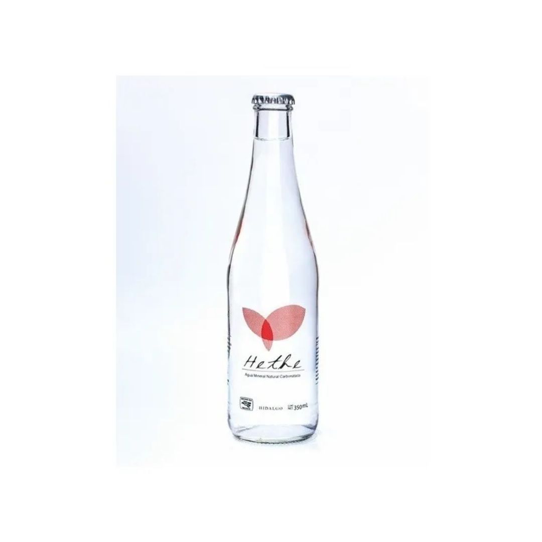 Agua Hethe Mineral Carbonatada 350 Ml Cj Con 12 Botellas